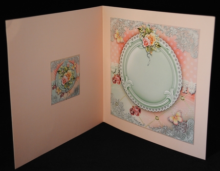 Roses and Lace Card Front Kit by Yvonne Middleton
