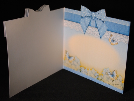 Gift Box and Gift Box Card Kit Blue 1279 by Yvonne Middleton