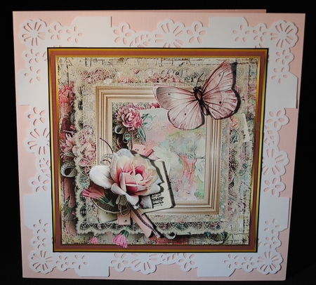 Ribbon , lace and rose by Yvonne Middleton