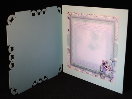 Beautiful Pansy Barrow Card Front Kit by Yvonne Middleton
