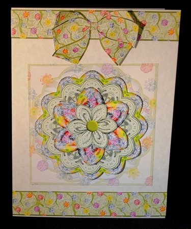 SEASONS - Spring Card Topper - Mandala by Yvonne Middleton