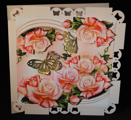 Special Birthday Roses & Cupcakes - Background by Yvonne Middleton