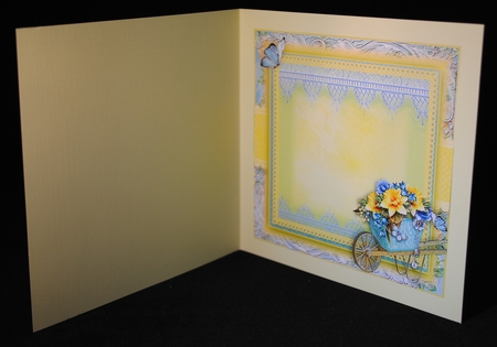The Spring Floral Barrow Card Front Kit by Yvonne Middleton