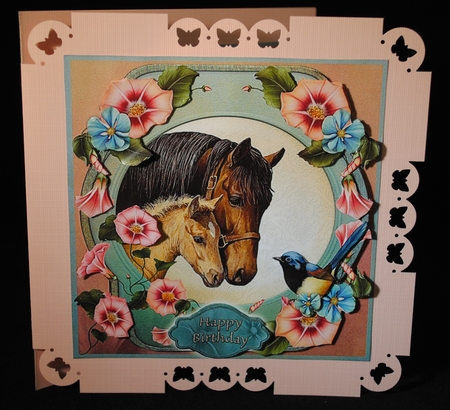 Mini Kit- Beautiful Horse and Foal for lots of occasions #3 by Yvonne Middleton