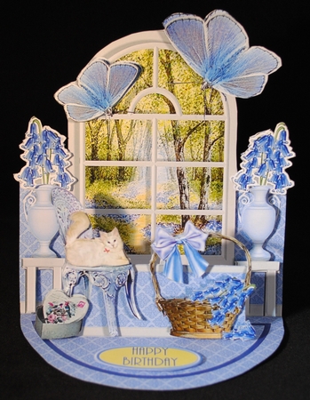 WINDOWS ON THE WORLD - Bluebell Wood by Yvonne Middleton