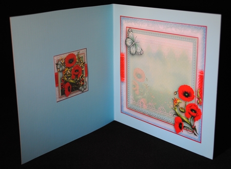 Poppy Fields Card Front Kit by Yvonne Middleton