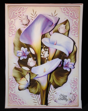 Purple Callas Bouquet Mini Kit by Yvonne Middleton