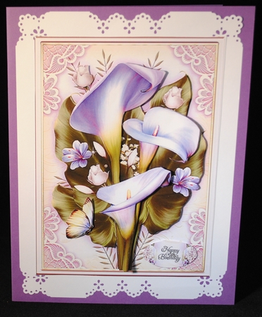 Purple Callas Bouquet Mini Kit by Yvonne Middleton
