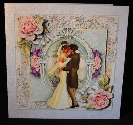 The Bride And Groom Card Front Kit by Yvonne Middleton