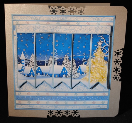 CHRISTMAS WINTER VILLAGE 7.5 Quick Card Kit Create Any Name Alphabet in 2 sizes by Yvonne Middleton
