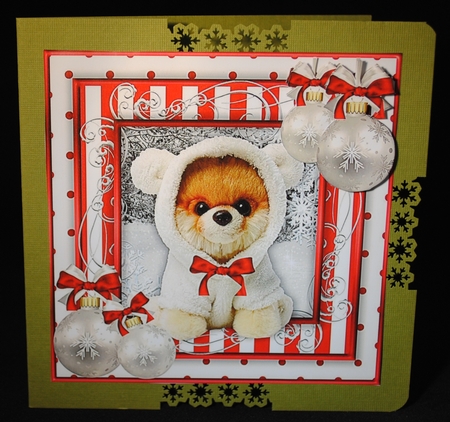 Cute Christmas Topper - All Wrapped Up by Yvonne Middleton