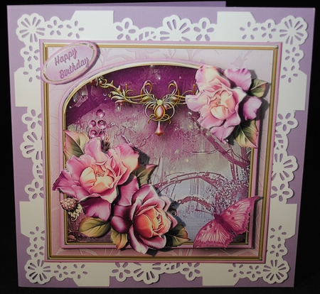 Enchanted Evening Decoupage Card Mini Kit by Yvonne Middleton