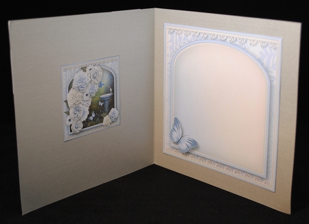 Garden Birdbath Decoupage Card Mini Kit by Yvonne Middleton