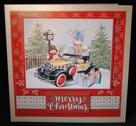 Christmas Vintage Cars Mini Kit by Yvonne Middleton