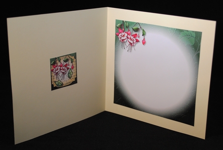 Sheet Music Plaque - Fuschias by Yvonne Middleton