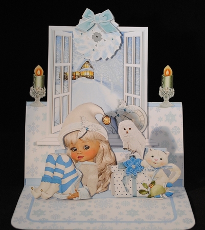 WINDOWS ON THE WORLD - Waiting for Santa by Yvonne Middleton