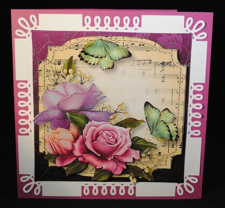 Sheet Music Plaque - Belle Roses by Yvonne Middleton