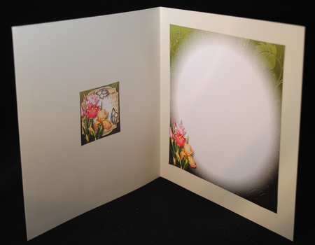 Sheet Music Plaque - Blush Iris by Yvonne Middleton