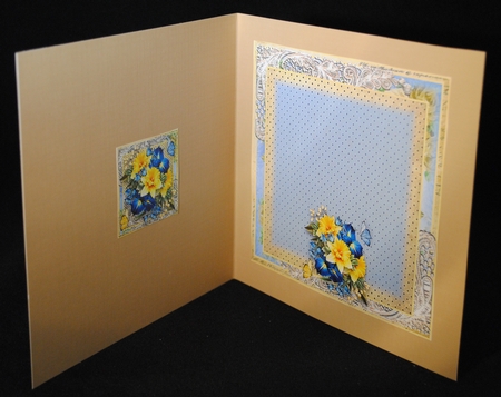 Vintage style Spring Flora Card Front Kit by Yvonne Middleton