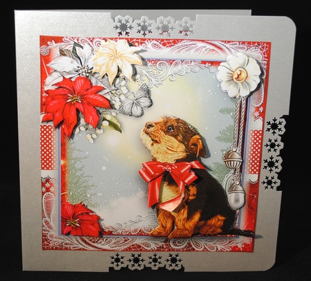 A Christmas Cutie Card Front Kit by Yvonne Middleton