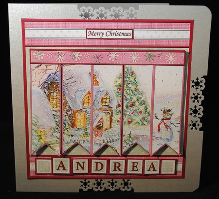 ITS COLD OUTSIDE Christmas 7.5 Quick Card Kit Create Any Name Alphabet in 2 sizes by Yvonne Middleton