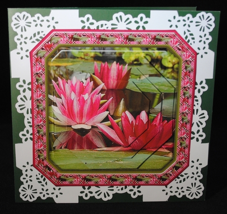 JJ WATER LILIES 6X6 PYRAMAGE by Yvonne Middleton