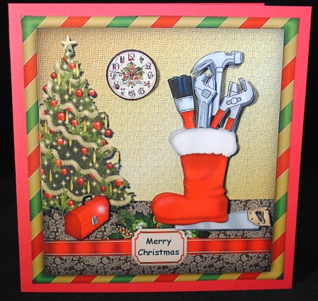 Christmas Boot with Tools SBS by Yvonne Middleton