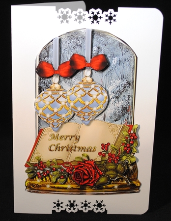 Christmas Globe, Baubles & Book by Yvonne Middleton