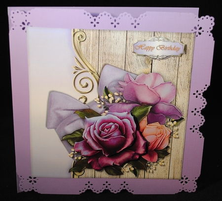 Purple Roses Topper by Yvonne Middleton