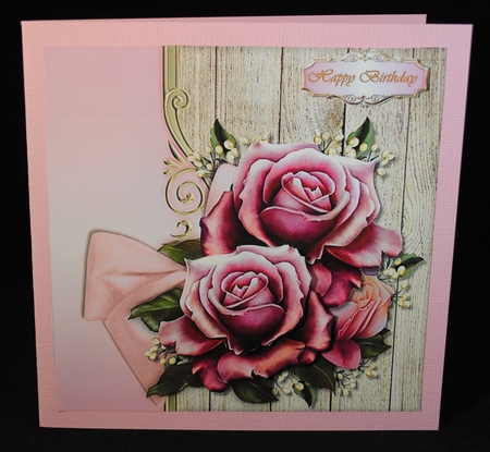  Pink Roses Topper by Yvonne Middleton