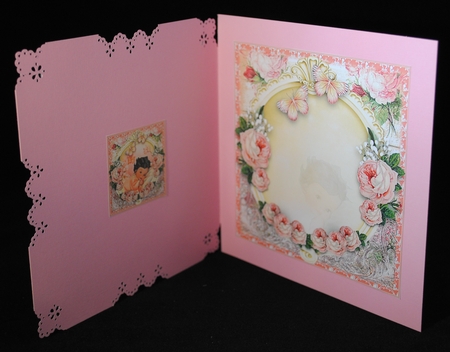 Its A Girl Card Front Kit by Yvonne Middleton