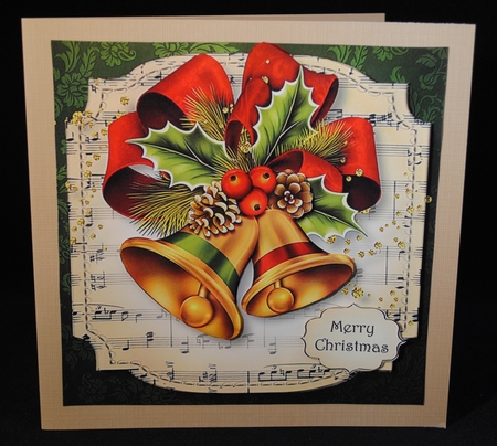Sheet Music Christmas - Bells & Holly by Yvonne Middleton