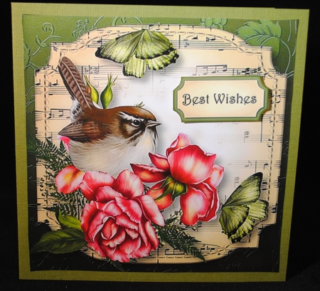 Sheet Music Plaque 8x8 Quick Topper Bumper Kit 1 by Yvonne Middleton