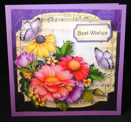 Sheet Music Plaque 8x8 Quick Topper Bumper Kit 1 by Yvonne Middleton