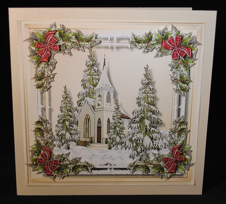 Beautiful Church in the Snow  by Yvonne Middleton