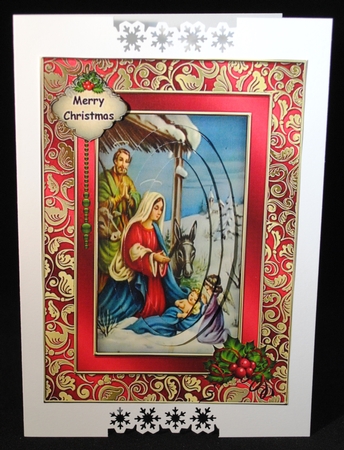 Nativity in a Fancy Frame PY by Yvonne Middleton