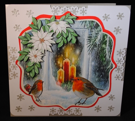 Robins in the Window . by Yvonne Middleton
