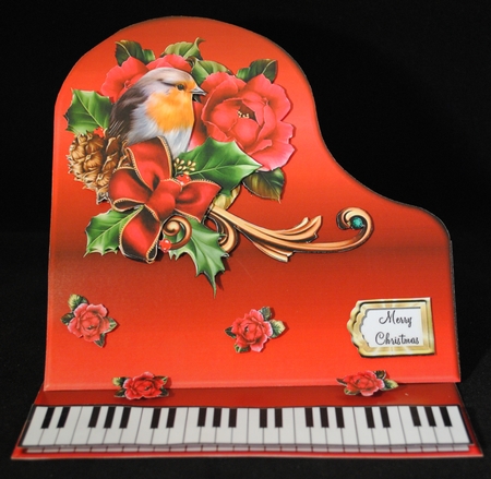 Baby Grand Piano - The Christmas Piano by Yvonne Middleton