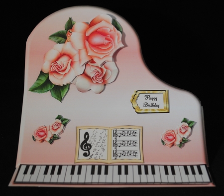 Baby Grand Piano - The Pastel Piano by Yvonne Middleton