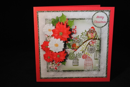 Christmas Owls - Decoupage Card Mini Kit by Yvonne Middleton