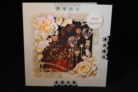 Roses and Baubles - Decoupage Card Mini Kit by Yvonne Middleton