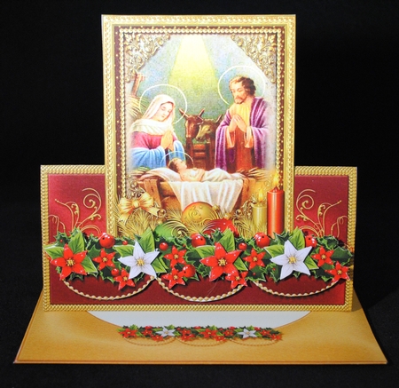 Nativity Scene Five Tent Card Bumper Kit. 1  by Yvonne Middleton