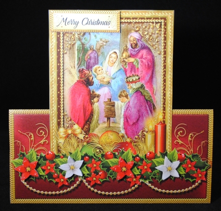 Nativity Scene Five Tent Card Bumper Kit. 1  by Yvonne Middleton