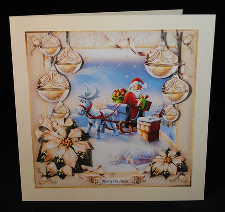 Cute Santa Claus on the Roof Mini Kit by Yvonne Middleton