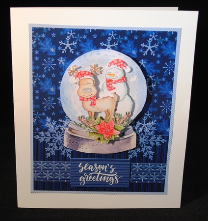 Christmas Animals Snow Globe Mini Kit by Yvonne Middleton