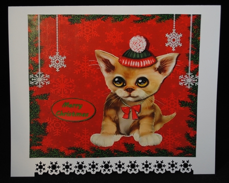 Sweet Christmas Kitten by Yvonne Middleton