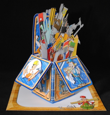 BOX 3D CARD POP UP DECOUPAGE KIT - MR. FIX IT by Yvonne Middleton