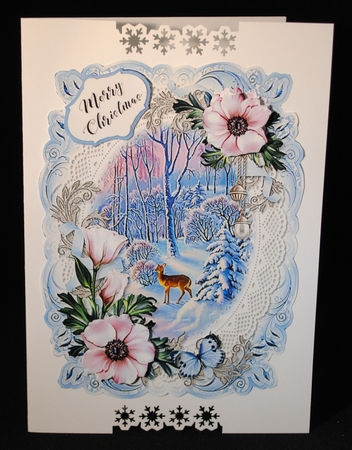 Winter Scene A5 Toppers set of 10 Plus Insert by Yvonne Middleton