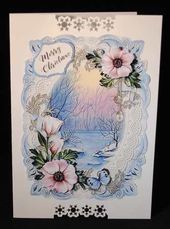 Winter Scene A5 Toppers set of 10 Plus Insert by Yvonne Middleton