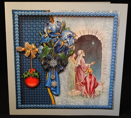Christmas Blue 12 by Yvonne Middleton